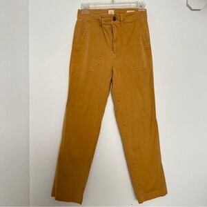 Gap Yellow Girlfriend Khaki Ankle Pants Size 0